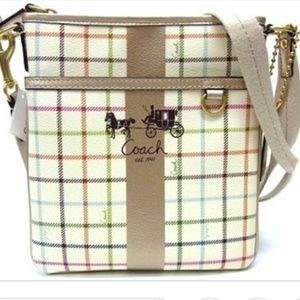 Authentic Coach Heritage Plaid Tatterstall Bag
